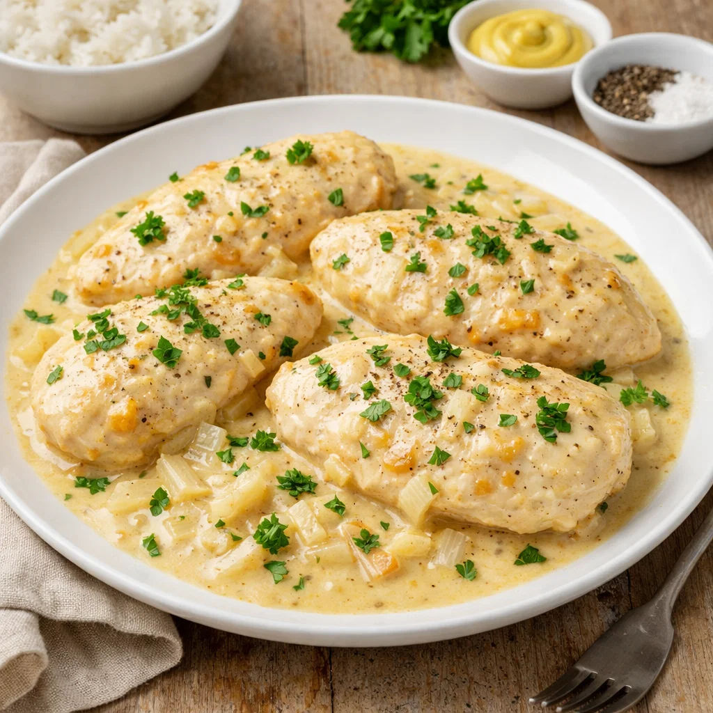 Poulet Minceur à la Moutarde et au Yaourt