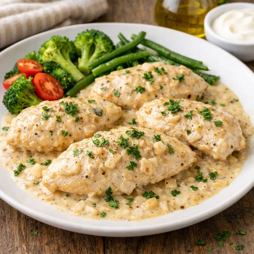 Poulet Minceur à la Moutarde et au Yaourt