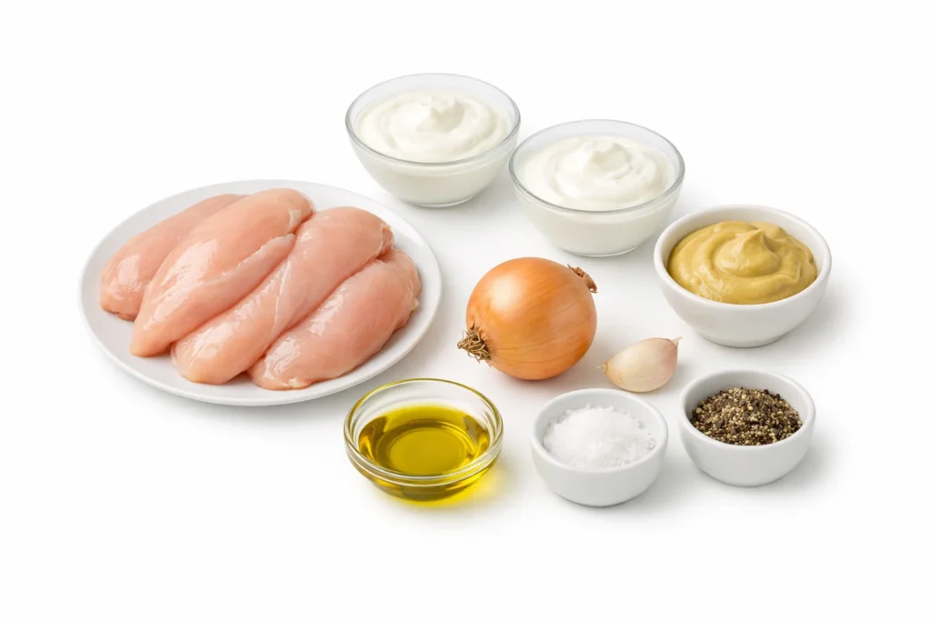 Poulet Minceur à la Moutarde et au Yaourt