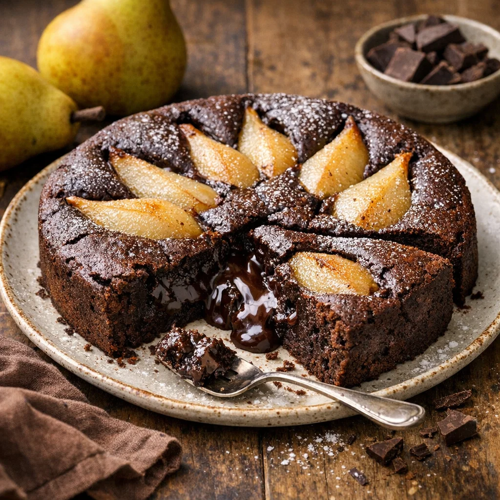 Gâteau Poire Chocolat Ultra Fondant