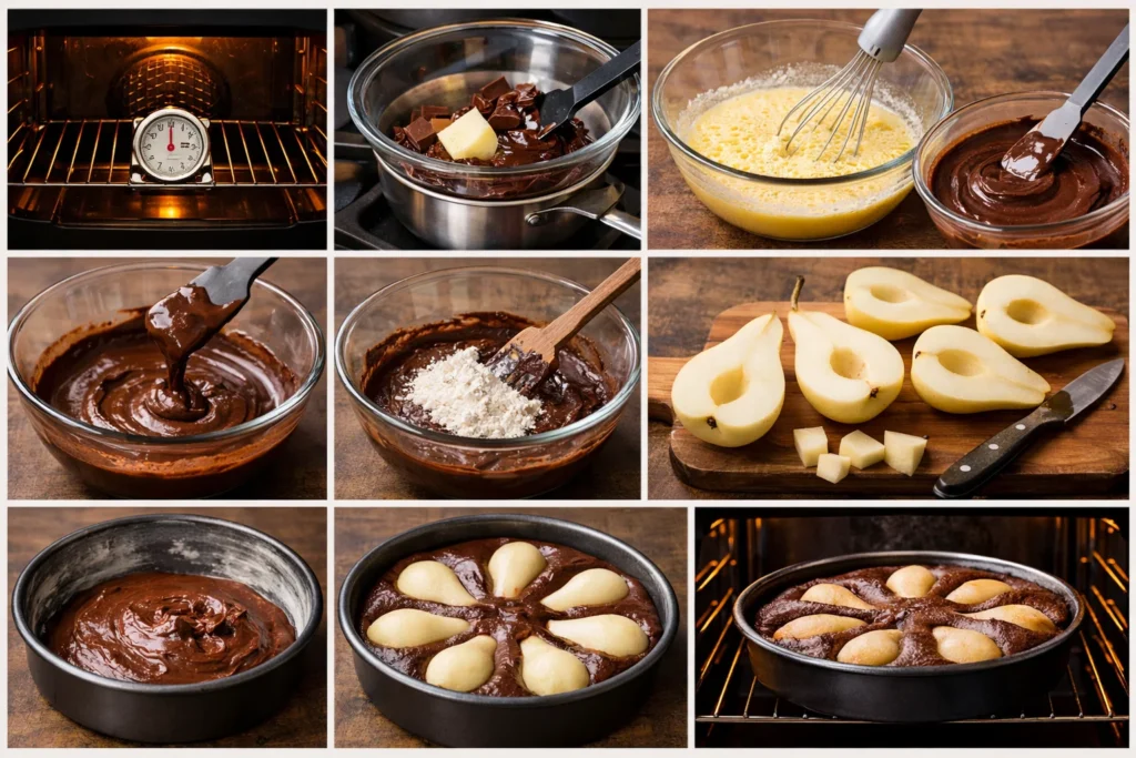 Gâteau Poire Chocolat Ultra Fondant