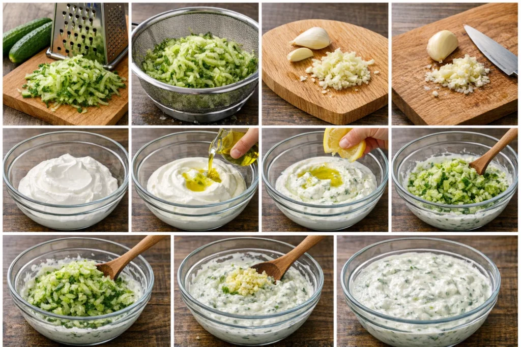 Sauce grecque au concombre