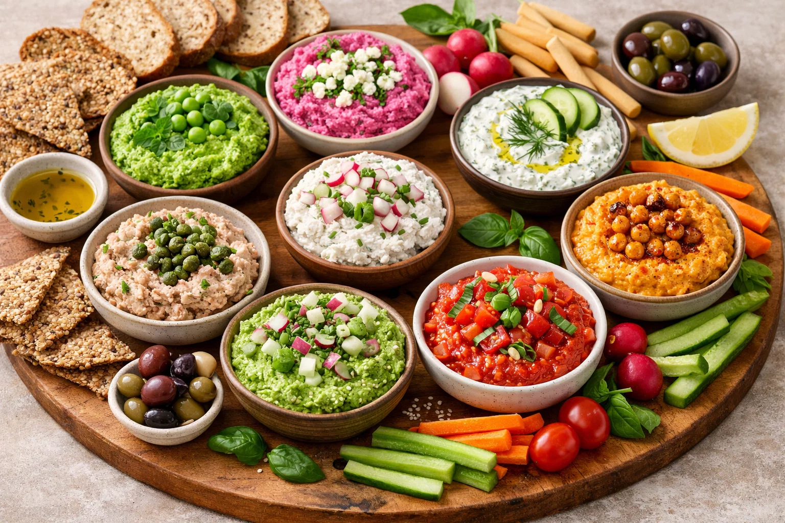 Tartinades Fraîches de Printemps