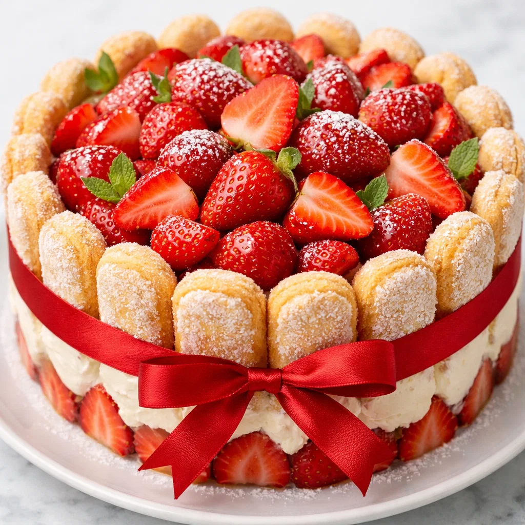 Charlotte aux Fraises et Mascarpone