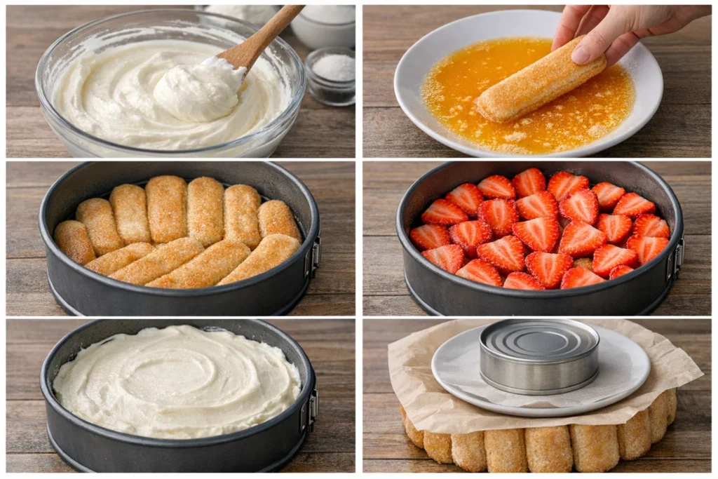 Charlotte aux Fraises et Mascarpone