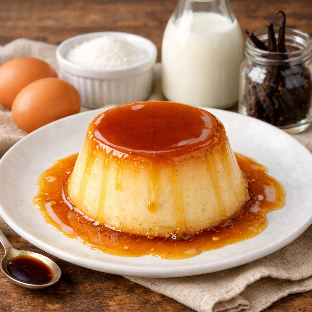 Flan Caramel Maison doux, crémeux et Irrésistible 4 Flan Caramel Maison doux