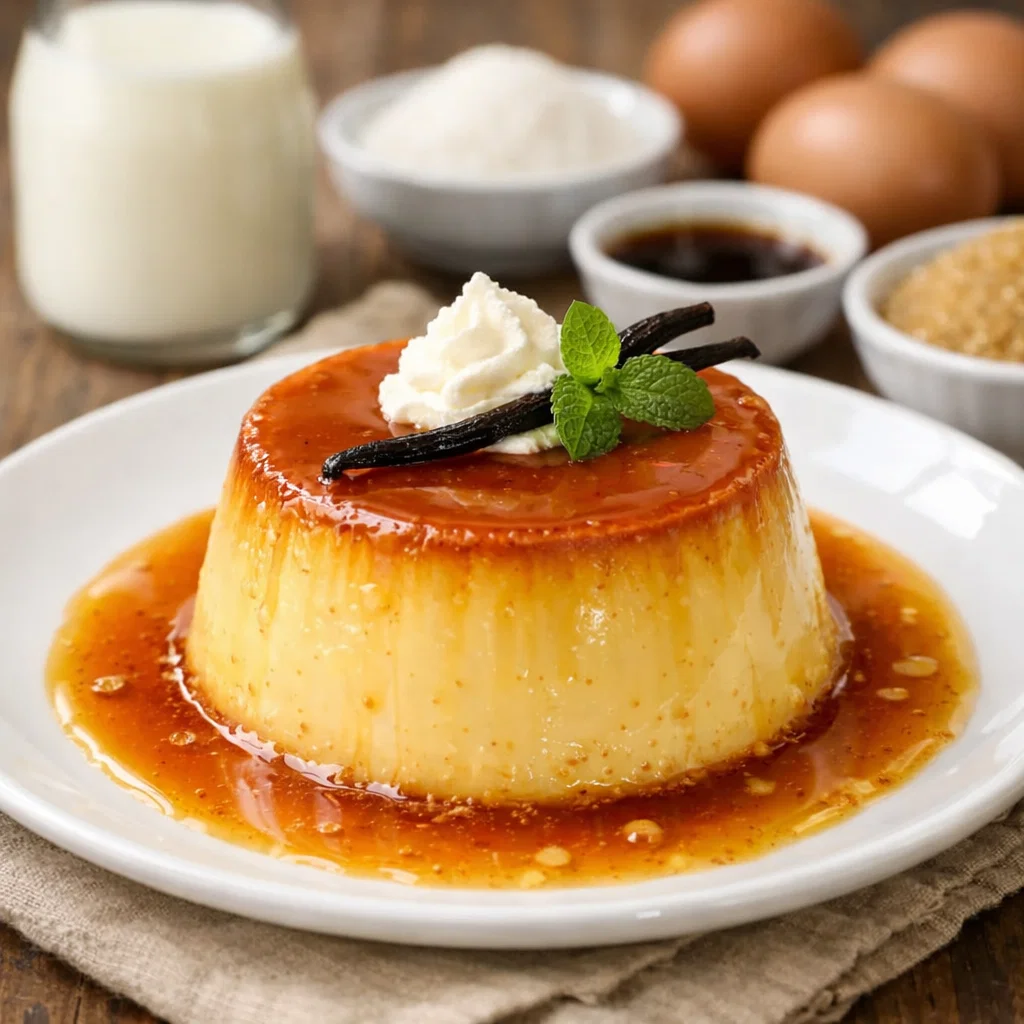 Flan Caramel Maison doux, crémeux et Irrésistible
