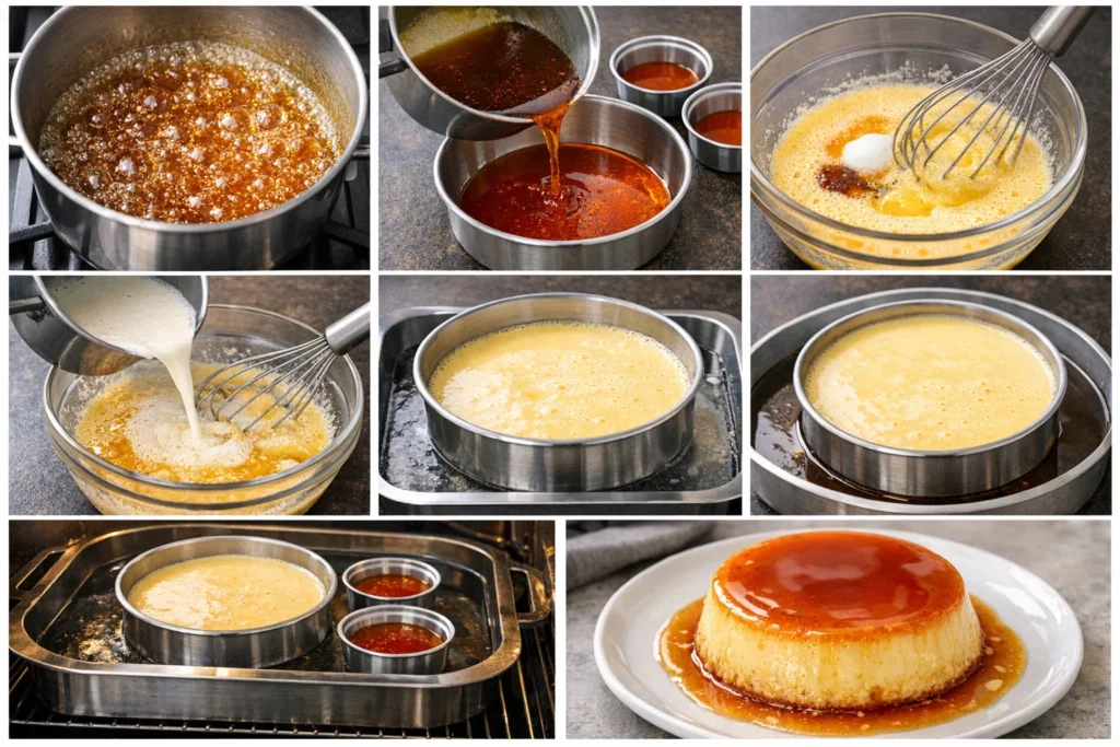 Flan Caramel Maison doux, crémeux et Irrésistible 3 Flan Caramel Maison doux