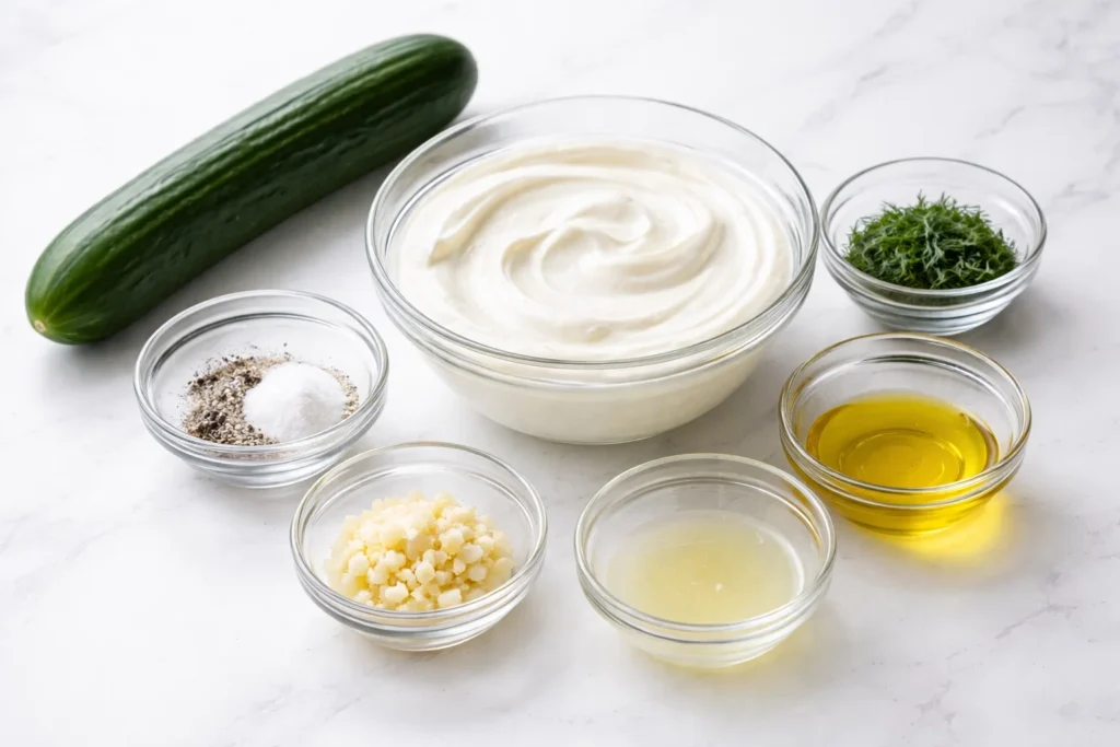 Sauce grecque au concombre (Tzatziki) 2 Sauce grecque au concombre (Tzatziki)