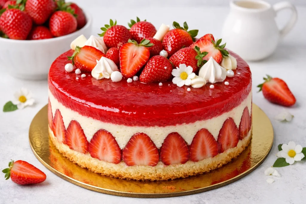Fraisier gourmand – Garniture